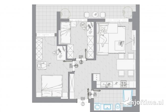 House for Sale 2+1 in Tirana - 165,000 Euro