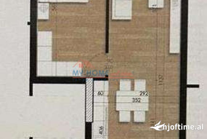 Shtepi ne shitje Apartament ne Tirane, 1+1, Mobilimi Bosh, pa mobiluar, Pagesa 122,700  Euro.