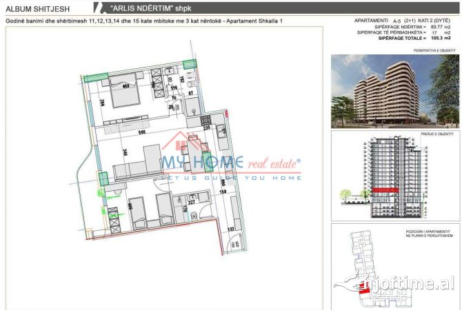 Shtepi ne shitje 2+1 ne Tirane - 252,000 Euro