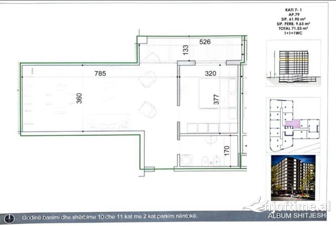 Shtepi ne shitje 1+1 ne Tirane - 114,000 Euro
