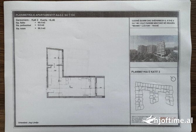 Shtepi ne shitje Garsoniere ne Tirane - 64,130 Euro