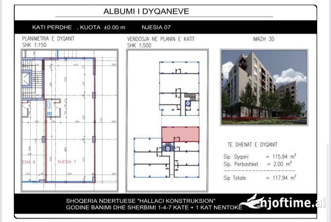Ambient biznesi ne shitje 1+1 ne Tirane - 290,000 Euro