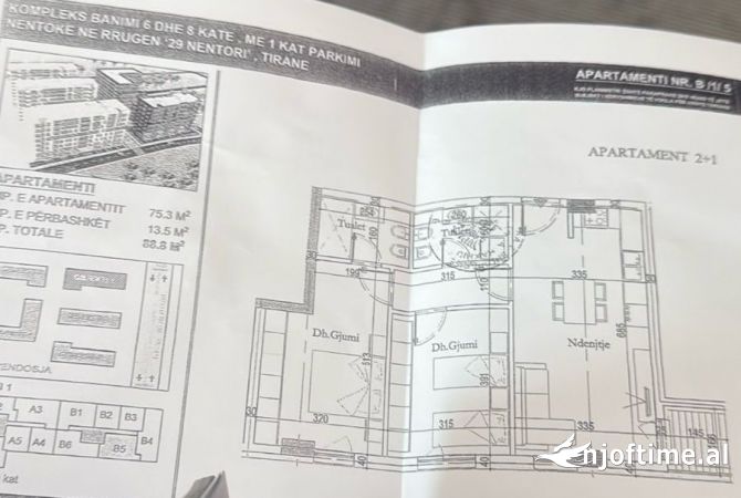 Shtepi ne shitje 2+1 ne Tirane - 111,000 Euro
