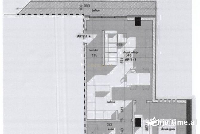Shtepi ne shitje 1+1 ne Tirane - 150,000 Euro