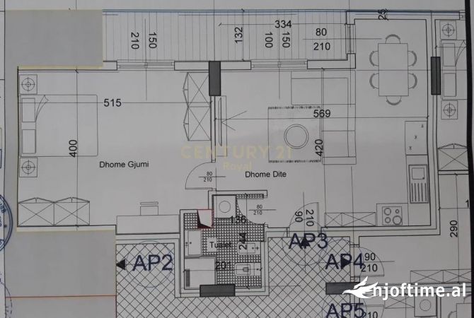 Shtepi me qera Apartament ne Tirane, 1+1, Mobilimi E mobiluar, Pagesa 650  Euro.