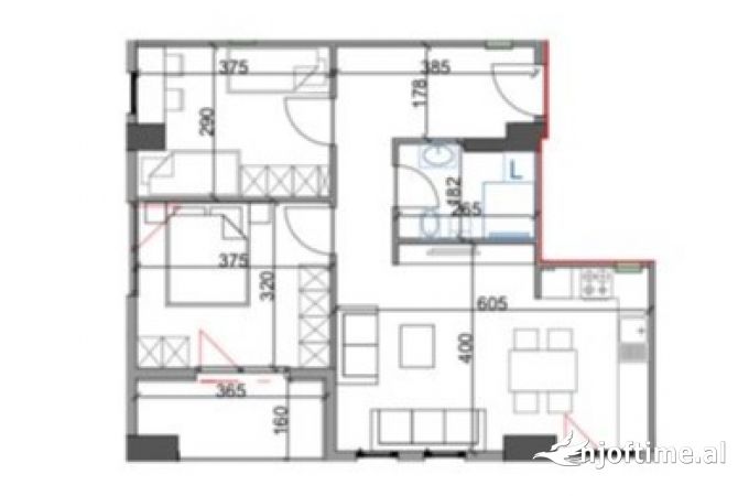Shtepi ne shitje 2+1 ne Tirane - 141,000 Euro