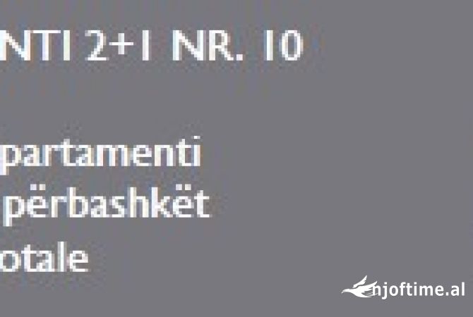 Shtepi ne shitje Apartament ne Tirane, 2+1, Mobilimi Bosh, pa mobiluar, Pagesa 90,045  Euro.