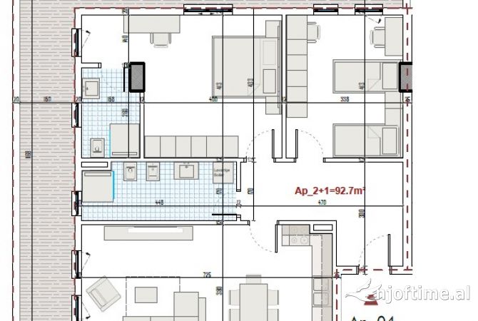 Shtepi ne shitje 2+1 ne Tirane - 113,823 Euro