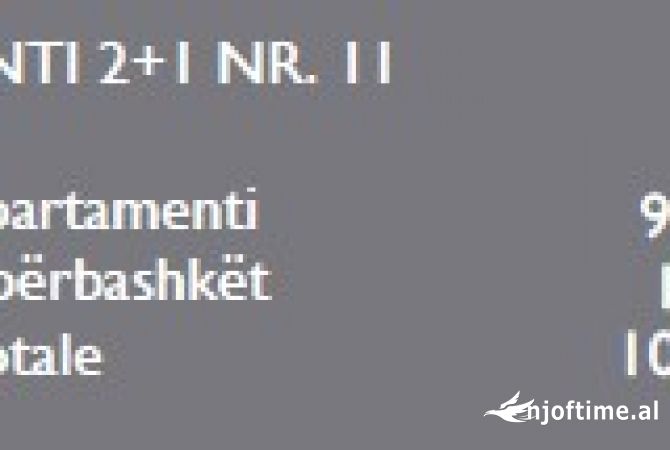 Shtepi ne shitje Apartament ne Tirane, 2+1, Mobilimi Bosh, pa mobiluar, Pagesa 96,363  Euro.
