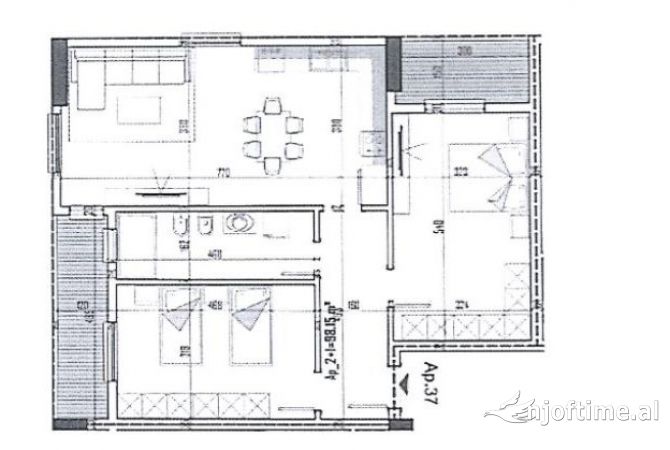 Shtepi ne shitje 2+1 ne Tirane - 81,600 Euro