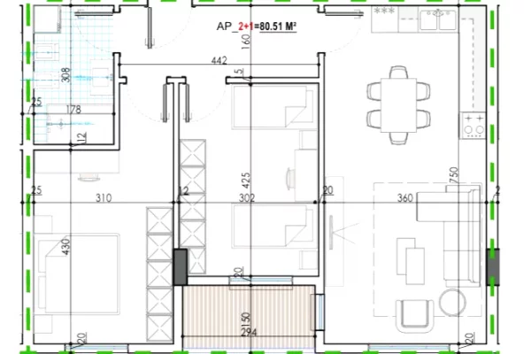 House for Sale 2+1 in Tirana - 70,500 Euro