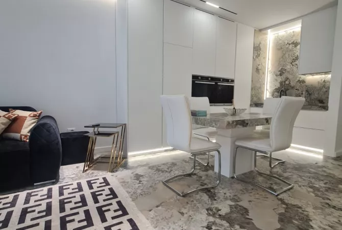 Shtepi me qera Apartament ne Tirane, 1+1, Mobilimi E mobiluar, Pagesa 1,200  Euro.