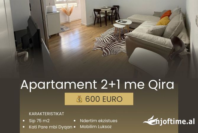 Shtepi me qera 2+1 ne Tirane - 600 Euro