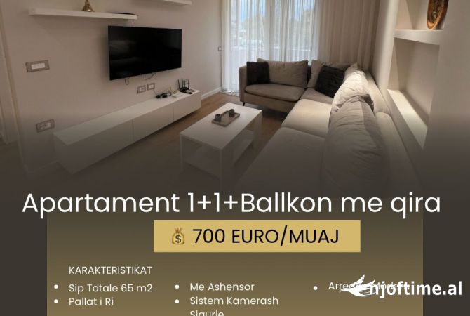 Shtepi me qera 1+1 ne Tirane - 700 Euro