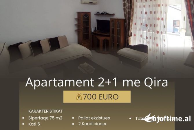 Shtepi me qera 2+1 ne Tirane - 700 Euro