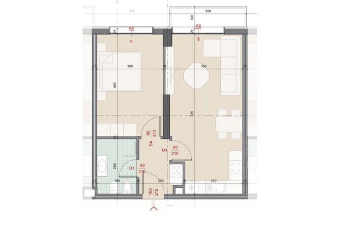Shtepi ne shitje 1+1 ne Tirane - 85,000 Euro