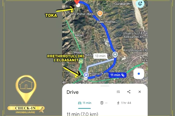 Truall ose Toke ne Elbasan - 104,000 Euro