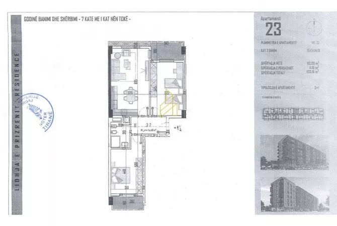 House for Sale 2+1 in Tirana - 109,946 Euro