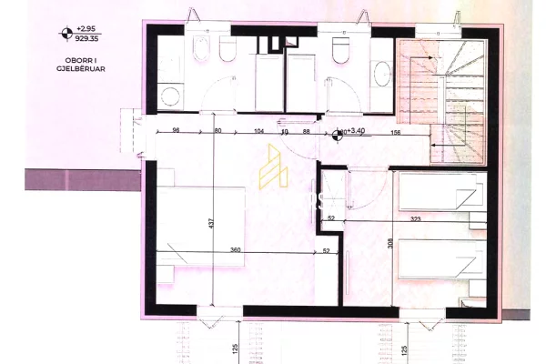Shtepi ne shitje Apartament ne Korce, 3+1, Mobilimi Bosh, pa mobiluar, Pagesa 314,602  Euro.