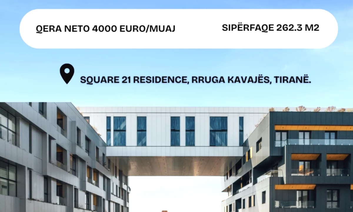🏢AMBIENT KOMERCIAL PER SHITJEI SQUARE 21 - RRUGA E KAVAJES, TIRANE‼️
