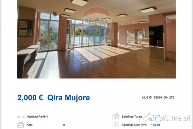 Ambient biznesi me qera 3+1 ne Tirane - 2,000 Euro