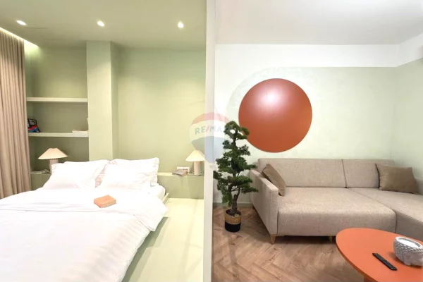 Shtepi me qera Apartament ne Tirane, 1+1, Mobilimi E mobiluar, Pagesa 650  Euro.