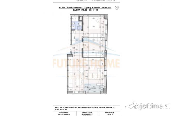 Shtepi ne shitje 2+1 ne Tirane - 129,140 Euro
