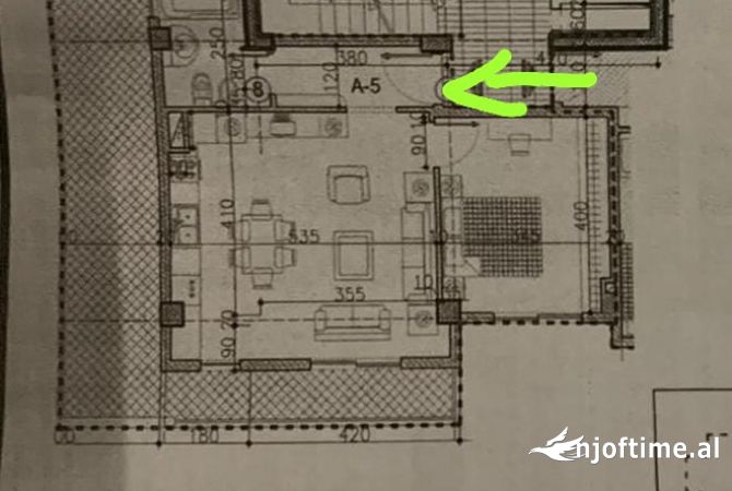 Shtepi ne shitje 1+1 ne Tirane - 125,000 Euro