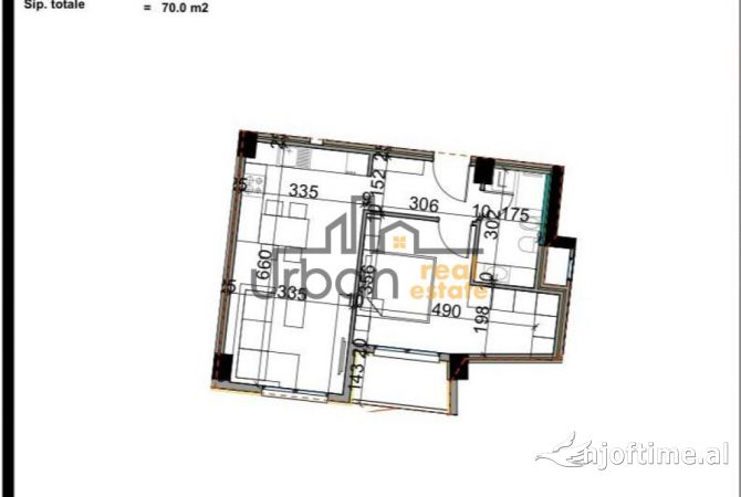 Shtepi ne shitje 1+1 ne Tirane - 84,000 Euro