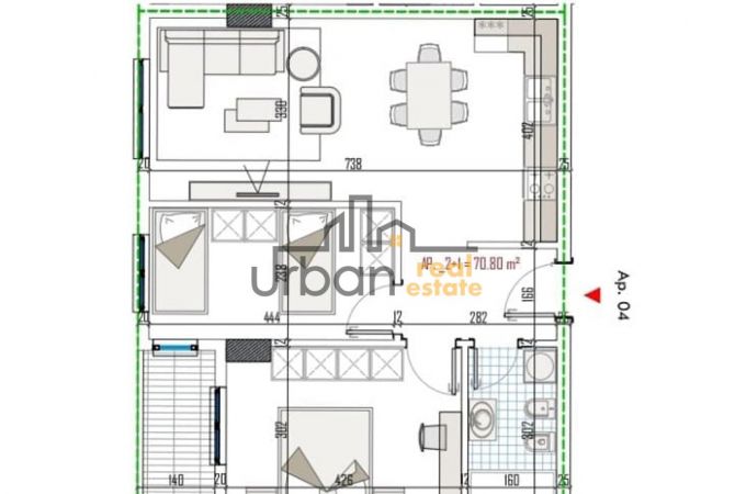 Shtepi ne shitje 2+1 ne Tirane - 94,500 Euro