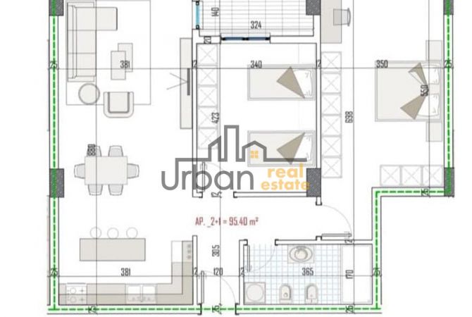 Shtepi ne shitje 2+1 ne Tirane - 127,700 Euro
