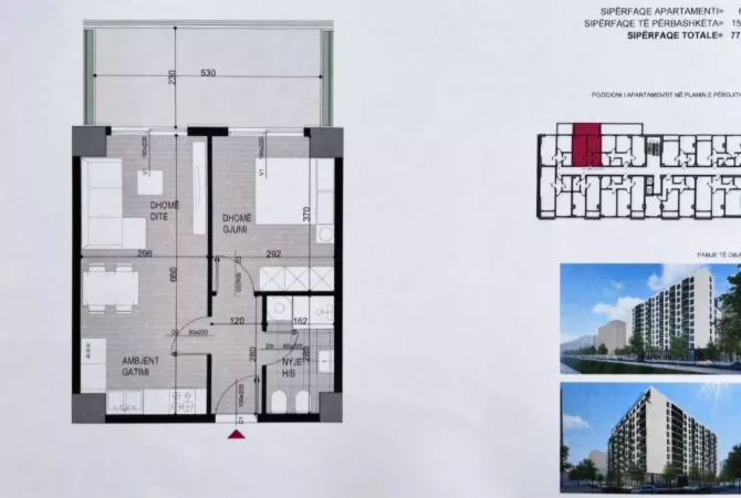 Shtepi ne shitje 1+1 ne Tirane - 100,000 Euro