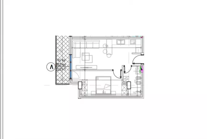 House for Sale 1+1 in Tirana - 124,000 Euro