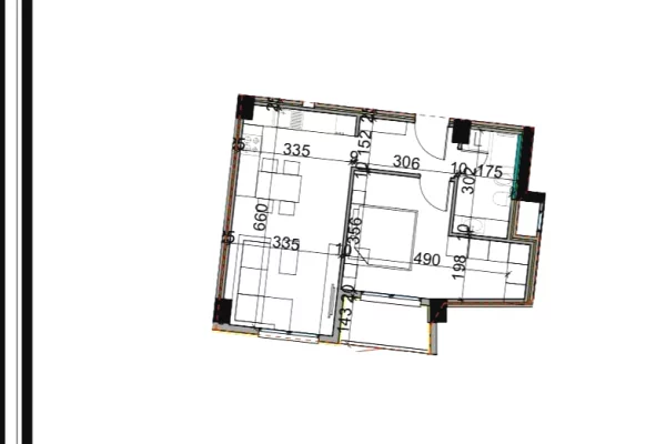 Shtepi ne shitje 1+1 ne Tirane - 84,000 Euro