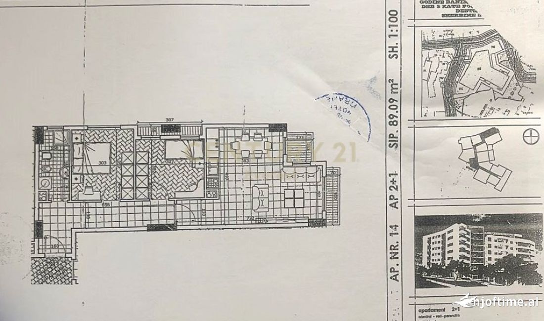 Shtepi ne shitje Apartament ne Tirane, 1+1, Mobilimi Bosh, pa mobiluar, Pagesa 160,000  Euro.