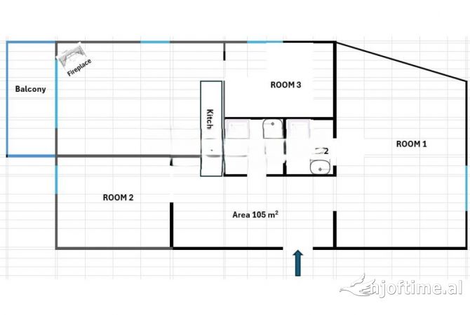 Shtepi ne shitje Apartament ne Tirane, 3+1, Mobilimi E mobiluar, Pagesa 125,000  Euro.
