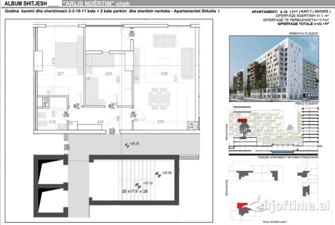 Shtepi ne shitje 2+1 ne Tirane - 265,460 Euro