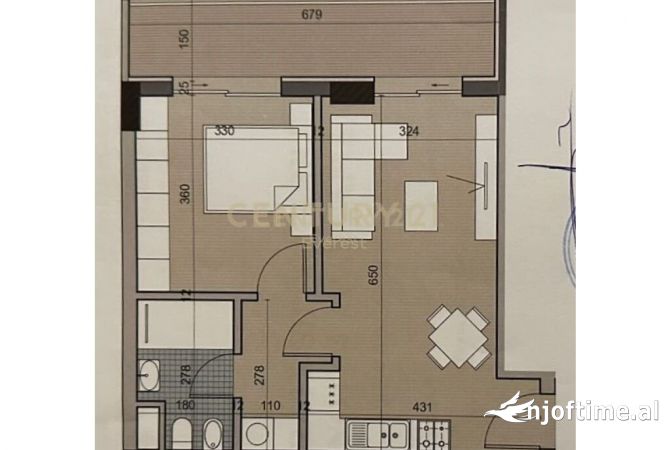 Shtepi ne shitje 1+1 ne Tirane - 68,000 Euro