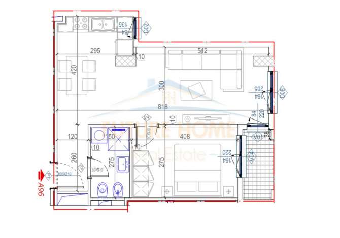 Shtepi ne shitje 1+1 ne Tirane - 154,001 Euro