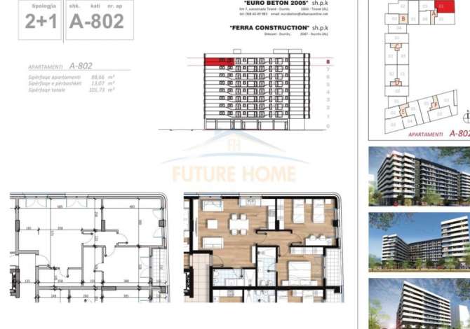 Shtepi ne shitje 2+1 ne Tirane - 147,490 Euro