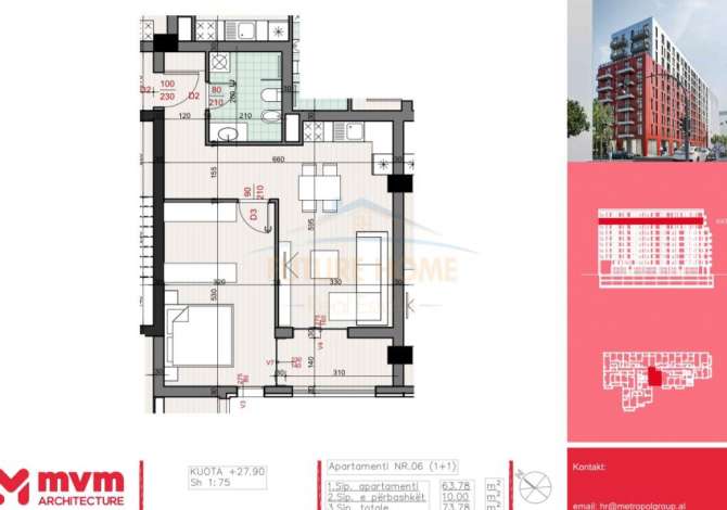 Casa in vendita 1+1 a Tirana - 103,000 Euro