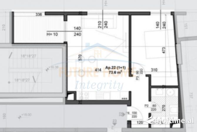 Shtepi ne shitje 1+1 ne Tirane - 110,490 Euro