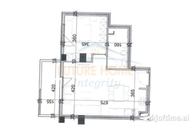 Shtepi ne shitje 1+1 ne Tirane - 102,000 Euro