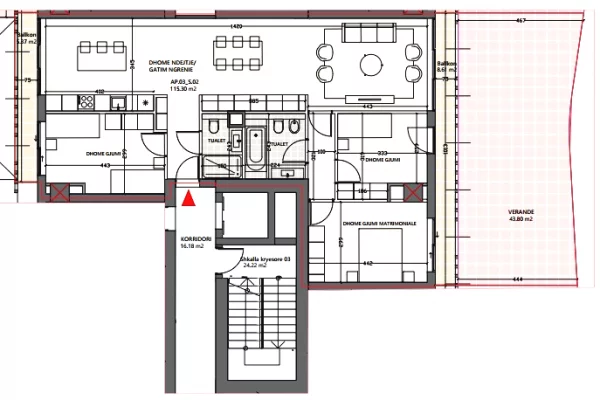 Shtepi ne shitje Apartament ne Vlore, 1+1, Mobilimi Bosh, pa mobiluar, Pagesa 310,400  Euro.