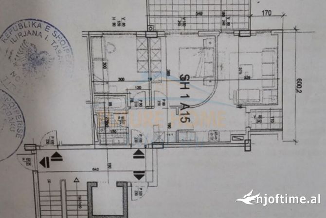 Shtepi ne shitje Apartament ne Tirane, 2+1, Mobilimi Bosh, pa mobiluar, Pagesa 178,000  Euro.