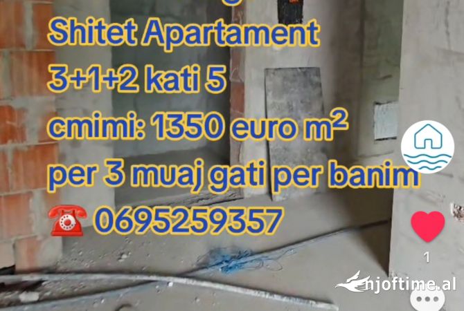 Shtepi ne shitje 3+1 ne Tirane - 163,000 Euro