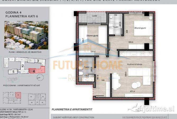 Shtepi ne shitje 2+1 ne Tirane - 155,000 Euro