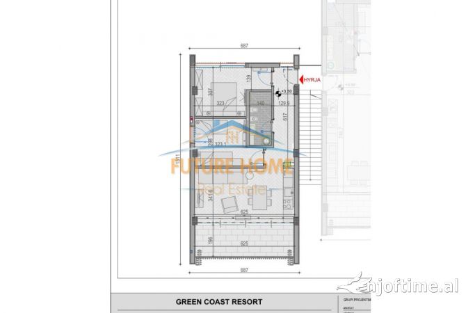 Shtepi ne shitje Apartament ne Himare, 2+1, Mobilimi E mobiluar, Pagesa 620,000  Euro.