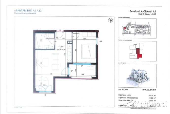 Shtepi ne shitje 1+1 ne Vlore - 205,200 Euro