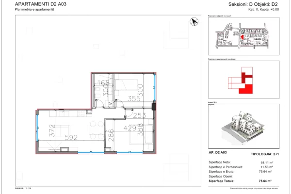 Shtepi ne shitje 2+1 ne Vlore - 211,792 Euro